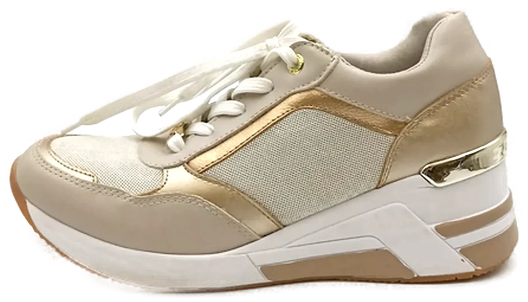 Tom Tailor Damensneaker beige/weiß Gr. 41 – Bild 7