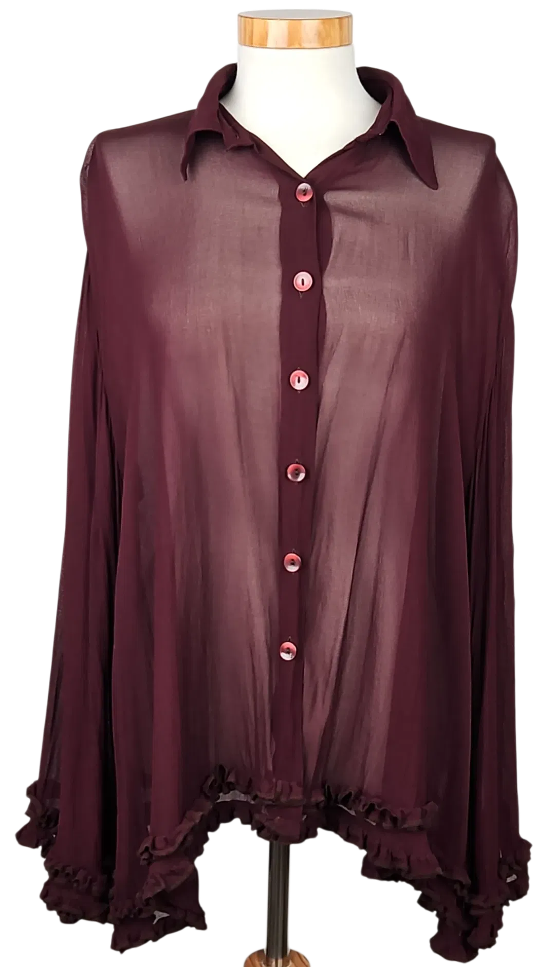 RIEGER VIENNA Damen Bluse, rot -Gr. XL  - Bild 1