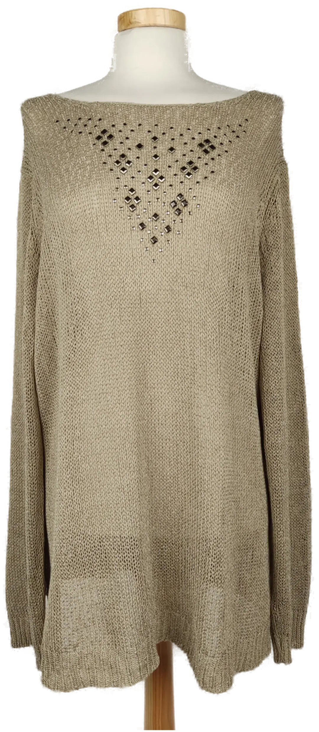 Laura T. Damenpullover mit Nieten braun- L/40 - Bild 1
