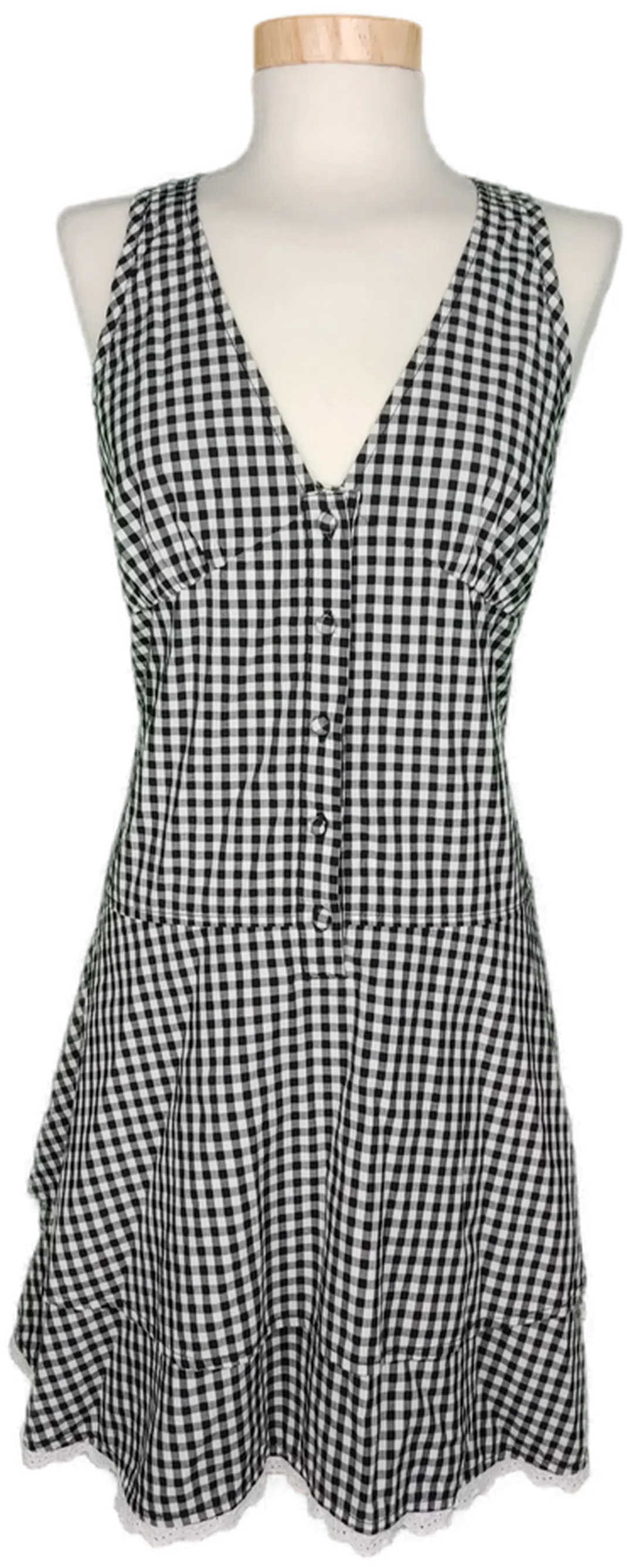 Hilfiger Denim Damen Minikleid schwarz/weiß kariert - S/36 - Bild 4