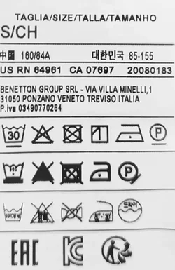 United Colors of Benetton Kindertop gelb/weiß Gr. S/CH – Vorschau 4
