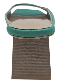 BETIECE Happy Feet Damen Leder Sandalen, grün - Gr. 39 - Bild 5