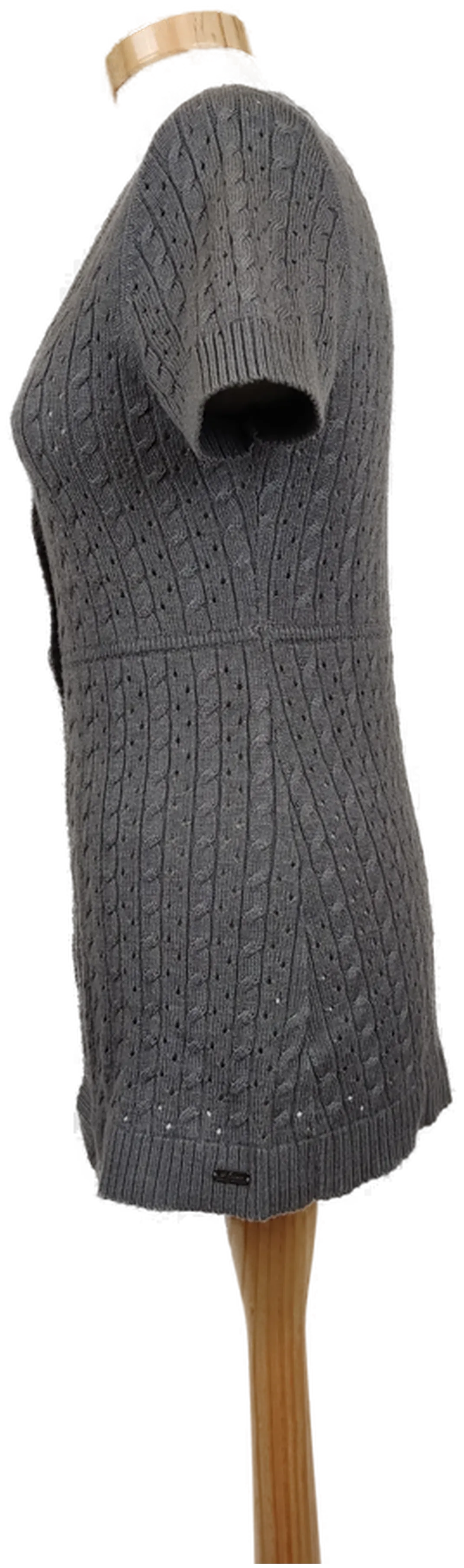 S. Oliver Damen Strickweste grau Gr. 34 – Bild 2