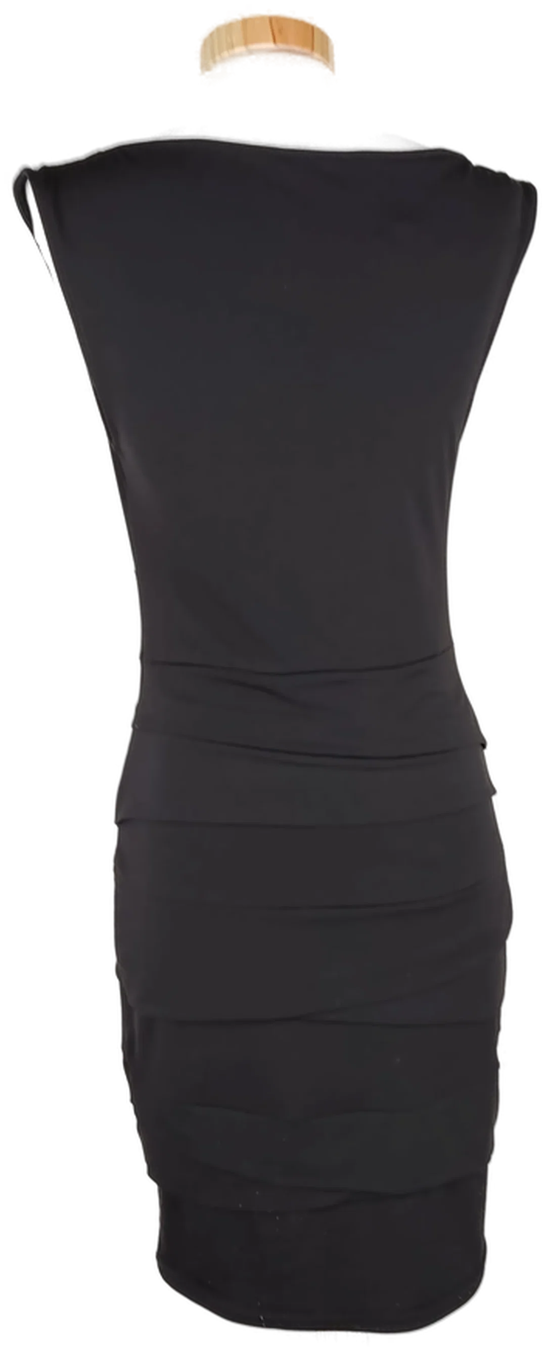 Cocktailkleid "Orsay ", ärmellos mit V-Ausschnitt, schwarz mit weißen Perlen, Größe 38 – Bild 3