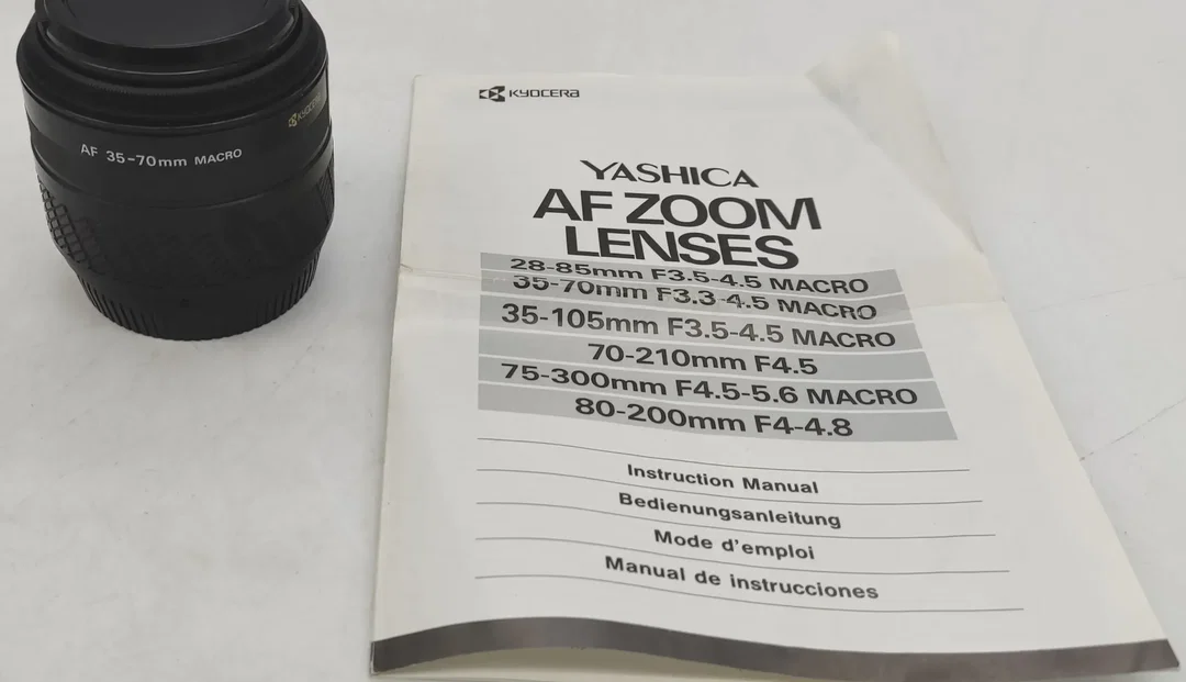 Yashica Objektiv AF Zoom Lenses 35-70mm F3.3-4.5 Macro ∅ 52mm mit Beschreibung – Bild 2