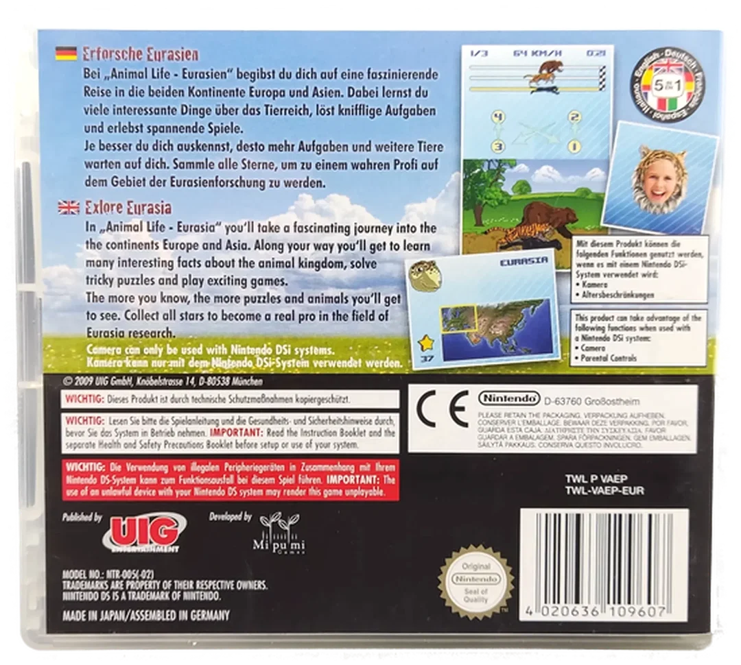 Nintendo DS "Animal Life Eurasien" – Bild 2