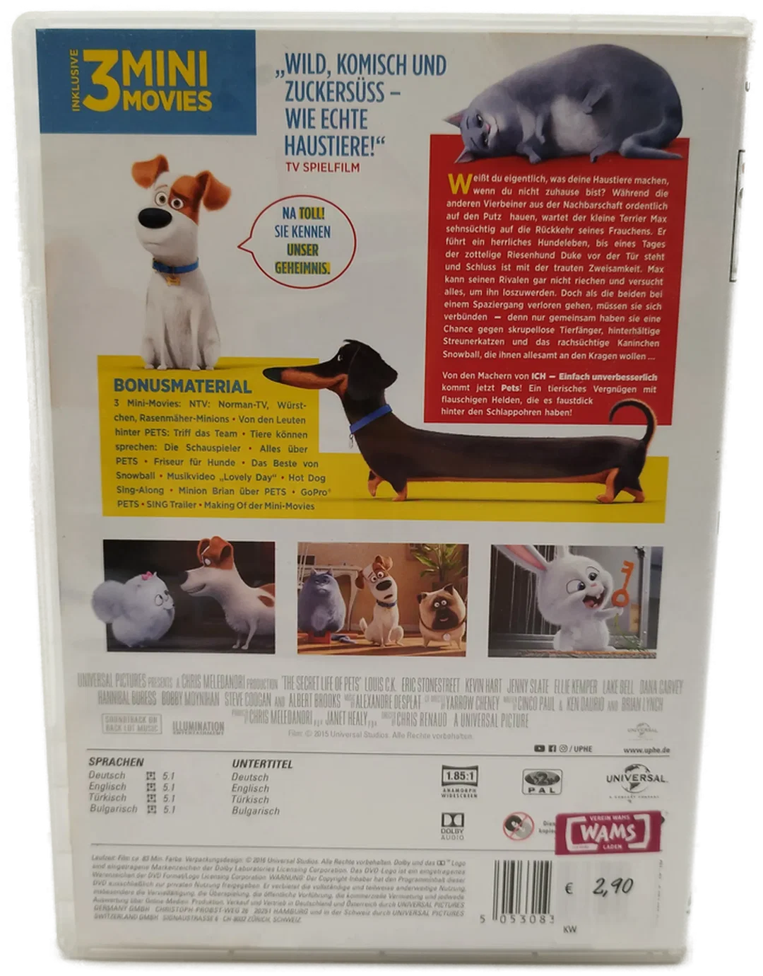 Pets Animationsfilm - inkl. 3 Mini-Filme – Bild 2