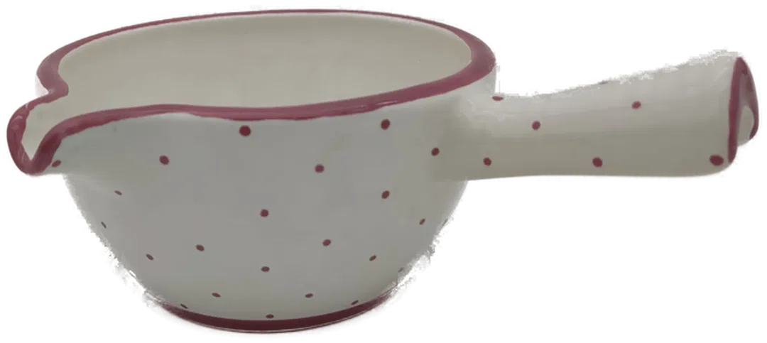 Gmundner Keramik rosa Tupfen Sauciere  - Bild 4