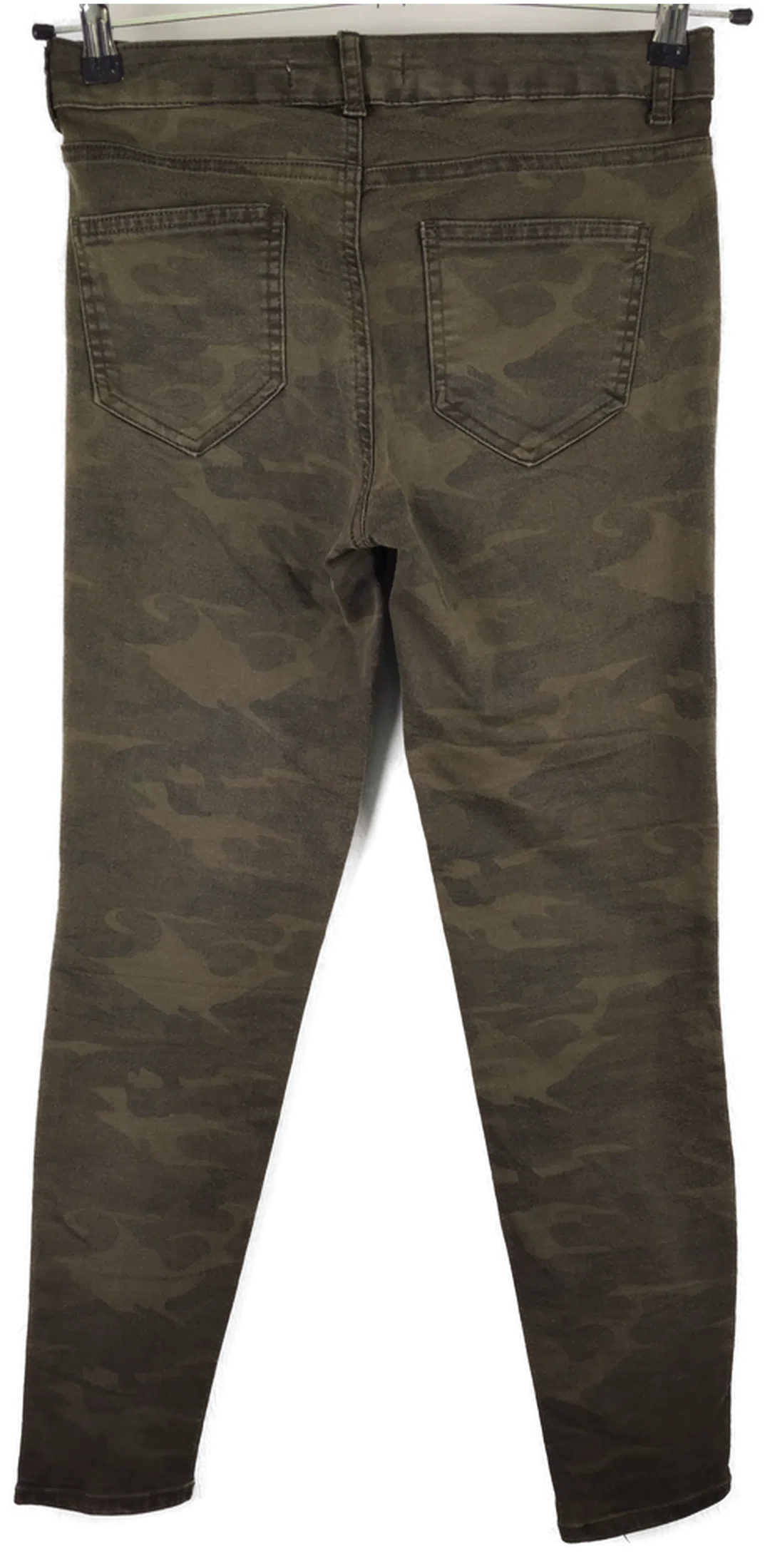 Zara Damenhose in Olivgrün, L30 | Detailstarker Casual-Look – Bild 2