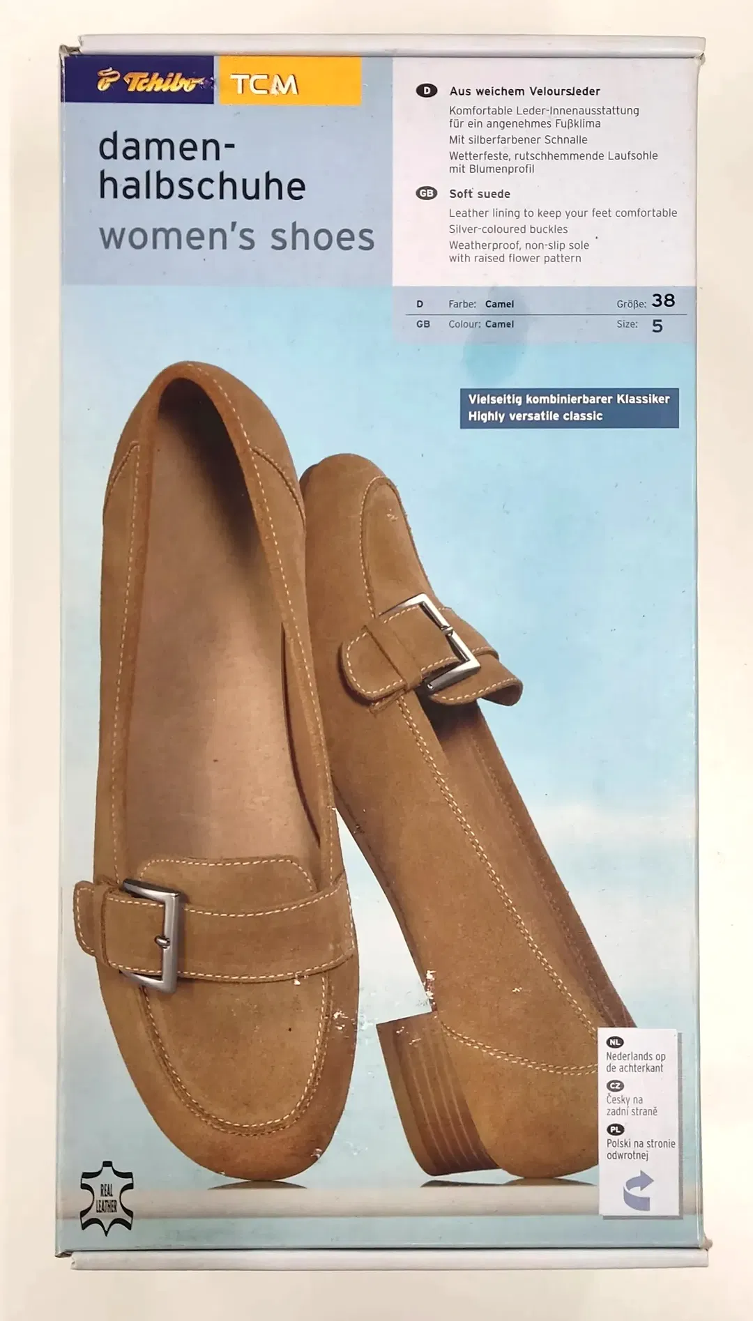 Tchibo TCM Damen Schuhe beige Gr. 38 - Bild 1