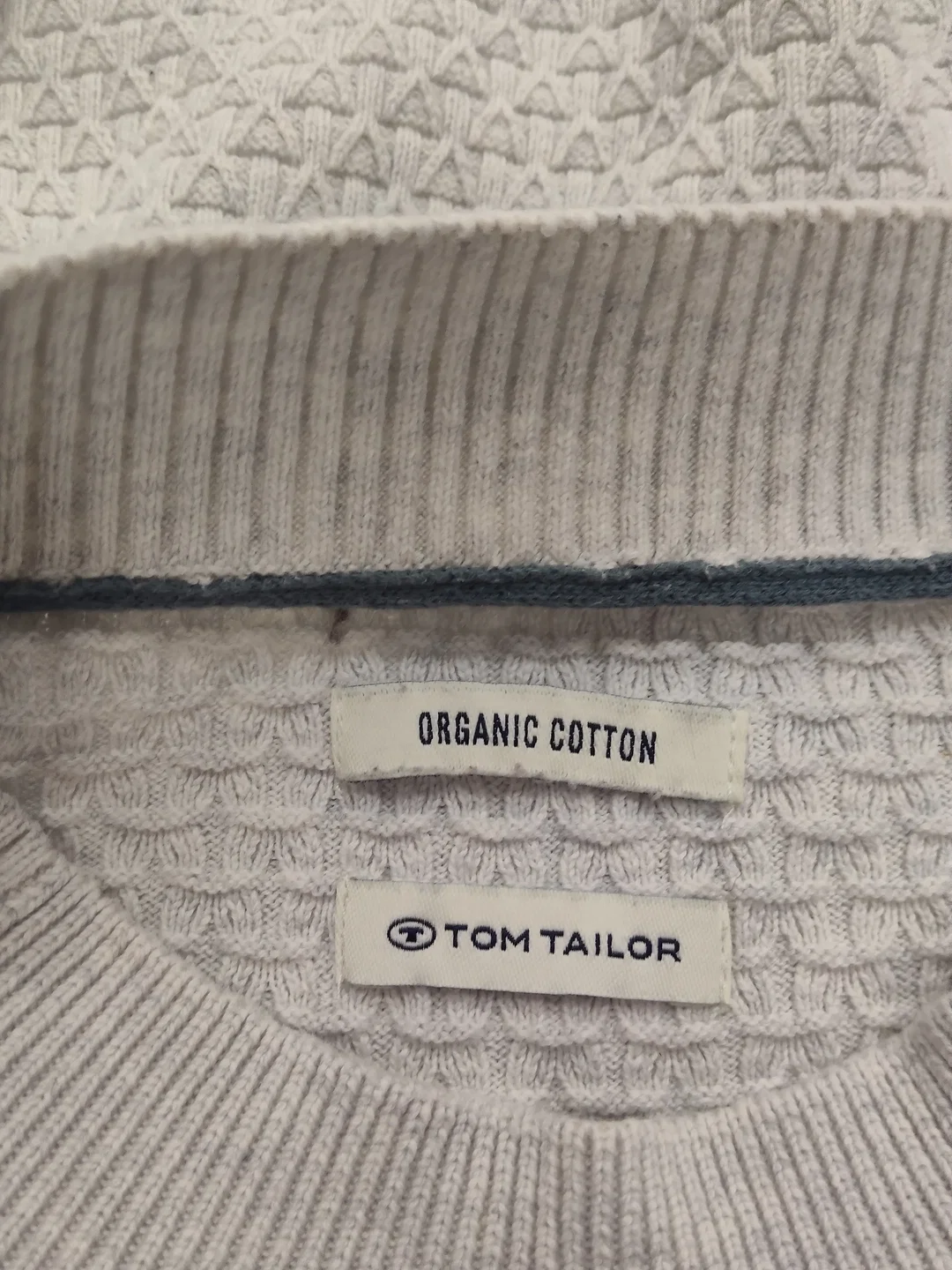 Tom Tailor Herrenpullover Unifarben Baumwolle 56 | Herbst-Wohl – Bild 4