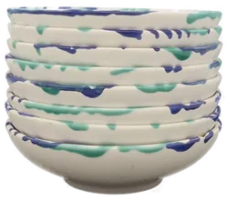 Gmundner Keramik Wasserfall Konvolut / 31-teiliges Set aus Tellern und Schüsseln - Bild 7