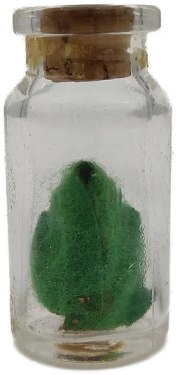 Skandinavische Miniatur-Wichtelfigur in Glasflasche | Geschenkidee – Vorschau 2