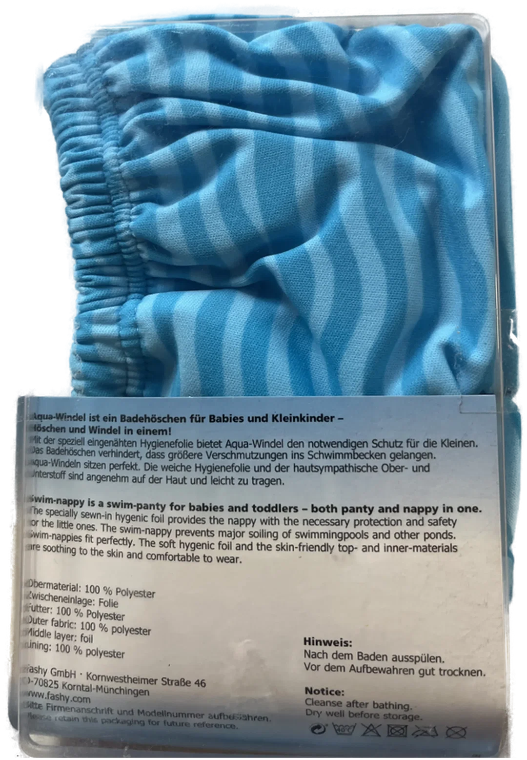 FASHY BABY Badewindelhose Gr. 74/80 (M), Sommermuster, NEU – Bild 4