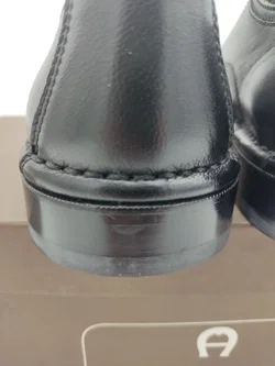 AIGNER Hand Made St. Crispino Herren-Lederschuhe Gr. 41 (Modellnummer 111388) - NEU & UNGETRAGEN (Rarität) Originalkarton – Vorschau 14