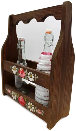 Rustikales Holzdeko-Set – handbemalt im Landhausstil, Schrank, Regal & Kasten - Bild 6