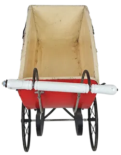 Vintage Puppenwagen aus Holz/Metall - Bild 5