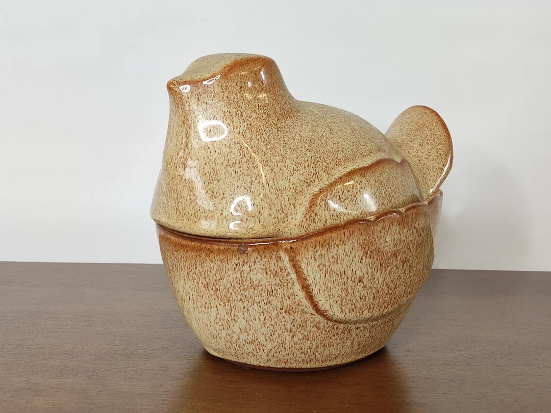 Osterdeko - Schale mit Deckel  - Bild 1