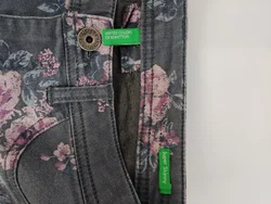 Damen Jeans Benetton Skinny Geblümt XS | Alltagsliebling - Bild 3