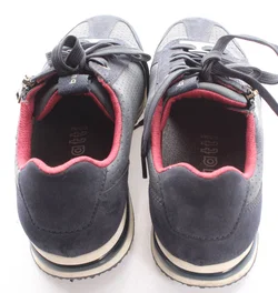 Bugatti Damen Sneaker Gr. 40 – Dunkelblau – Leder/Velours – Reißverschluss – bequem - Bild 4