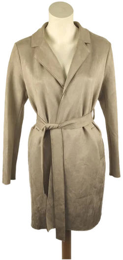 Damenmantel Jean Pascale Beige Mit Bindegürtel | Herbst-Chic