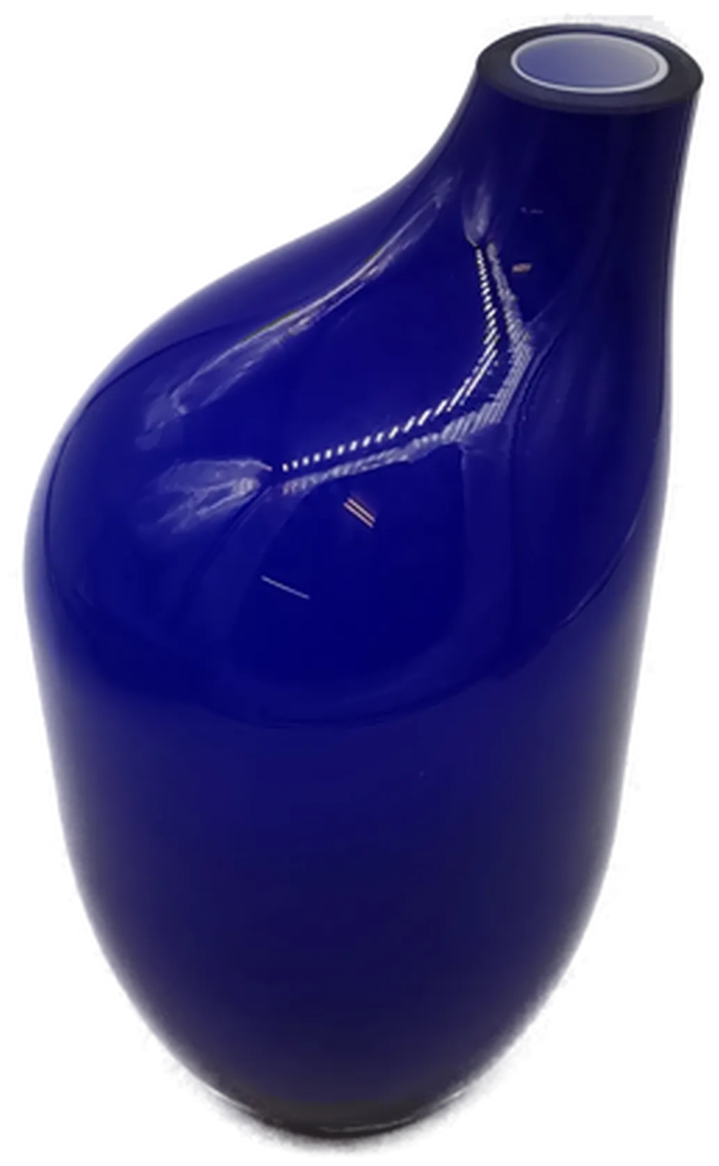 Vintage H J Richartz Art Collection Vase Mathildenhütte Kobalt Ultramarine Blau Glas – Bild 4