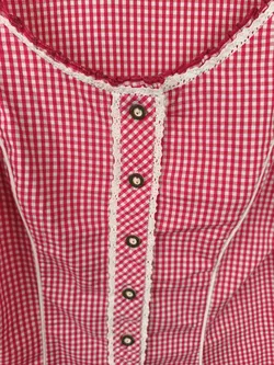 Trachtenbluse, kariert, Gr. XS - Bild 2