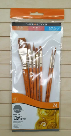 Pinselset Daler & Rowney, 7-tlg. Synthetik | Wie Neu - Bild 3