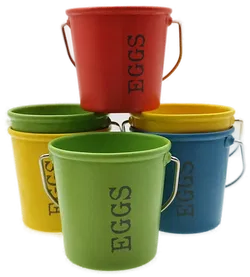 Eierbecher Eimerform 6er-Set | Geschenkidee Frühstück - Bild 1