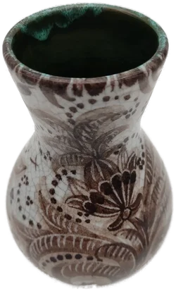 Keramikvase mit Blumendekor | Vintage-Schatz - Bild 8