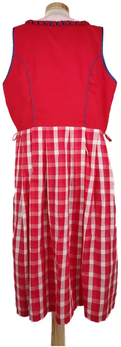 Dirndl 'Emilia Lay' rot/blau, Größe 46 – Vorschau 6
