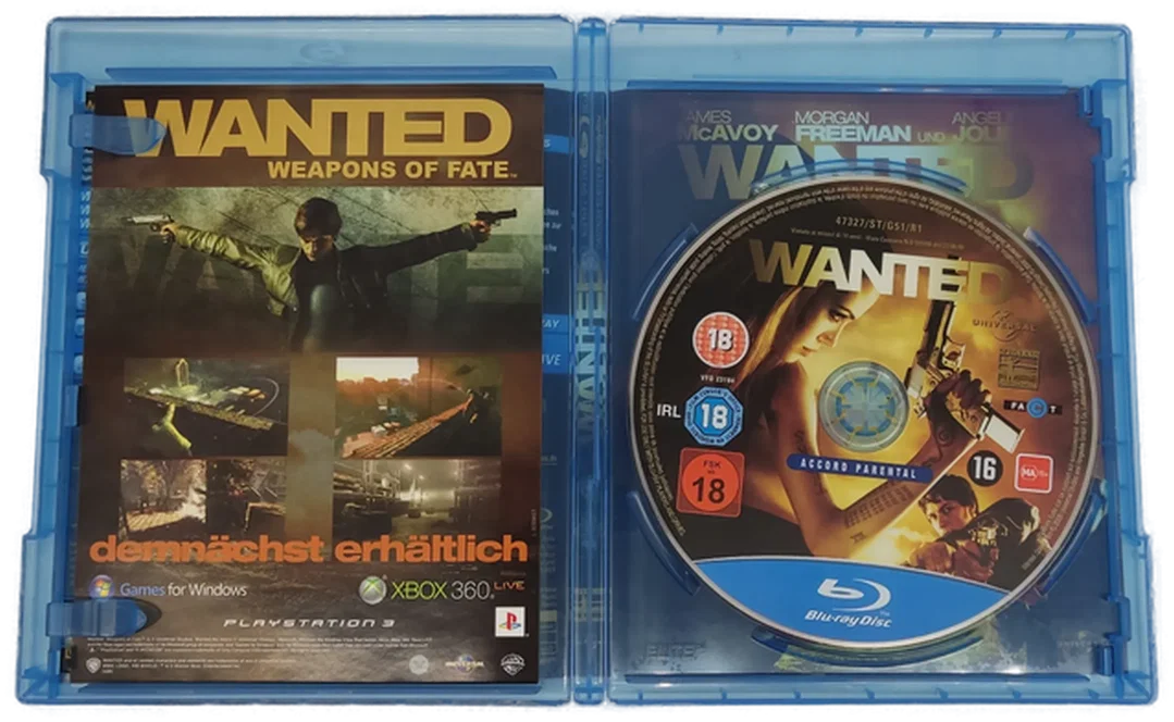 Blu-Ray Disc "Wanted" mit  James McAvoy, Morgan Freeman, Angelina Jolie – Bild 4