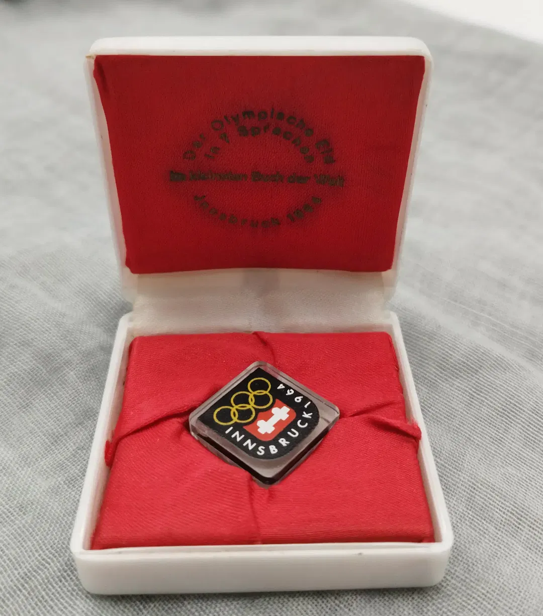 Sammlerbuch Olympischer Eid in 7 Sprachen | Winziges Olympia-Sammlerstück - Bild 1