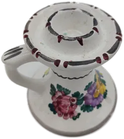 Kerzenständer mit Muster, bunt, Größe ca. 9 x 10 cm - Bild 2