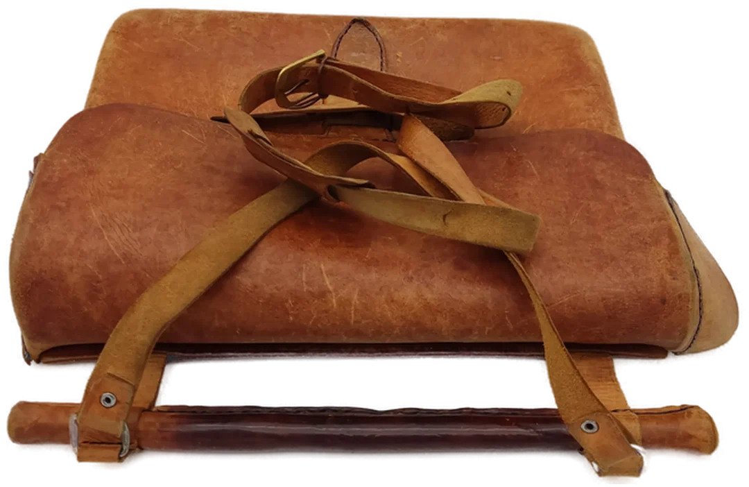 Ledertasche cognac Vintage – Bild 3