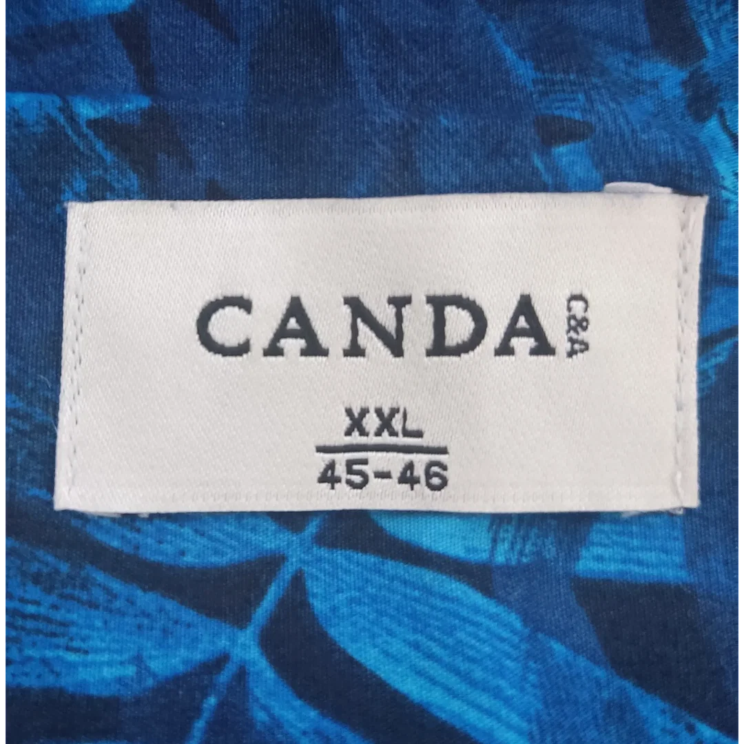 CANDA von C&A - Herrenhemd Kurzarm blau - Gr. XXL (45/46) – Bild 4