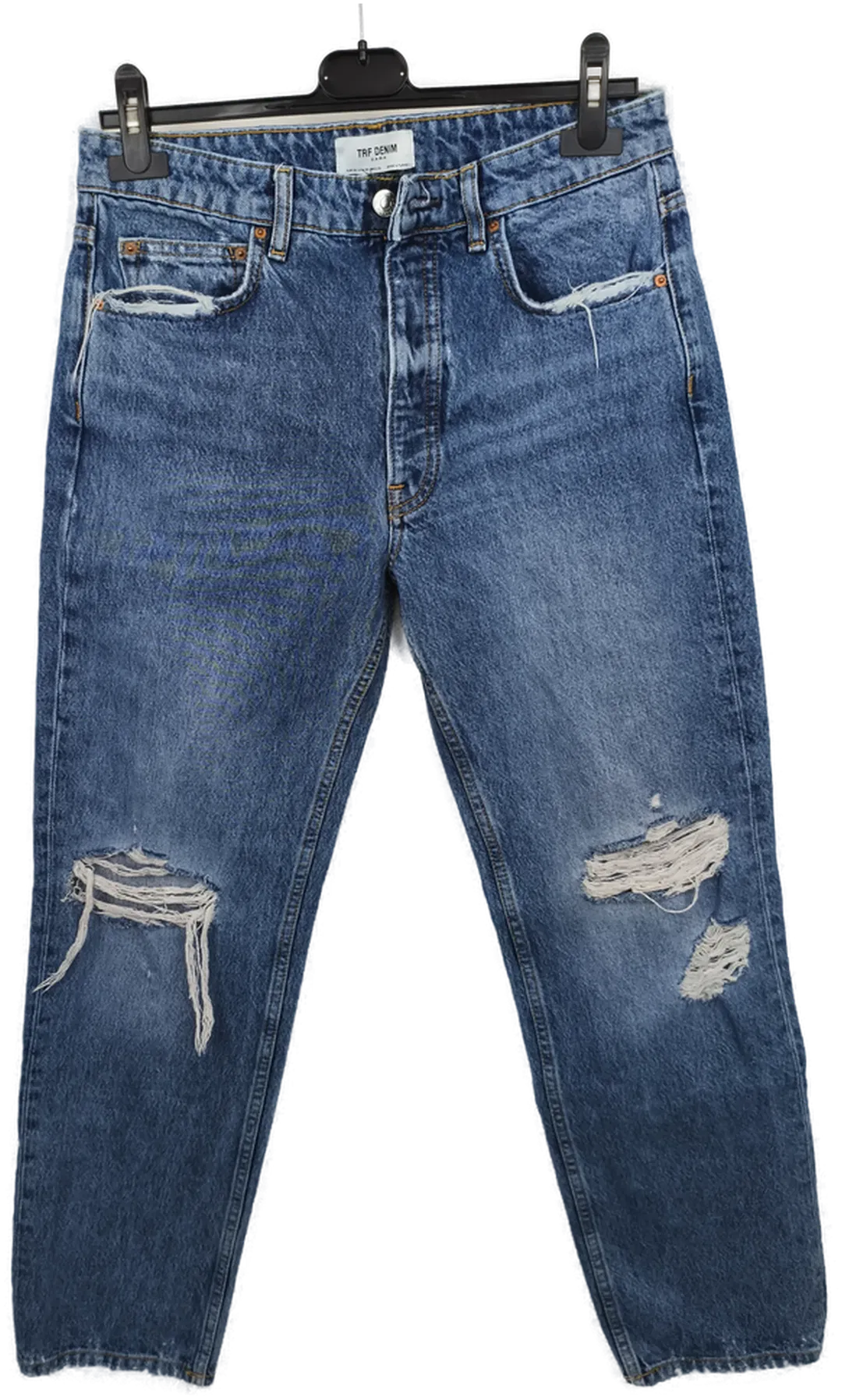 Zara, Barrel Damenjeans, Gr, 38 - Bild 1