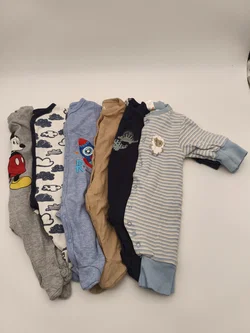 6 Baby Strampelhosen, Strampler langarm, Gr. 50/56 – Vorschau 3