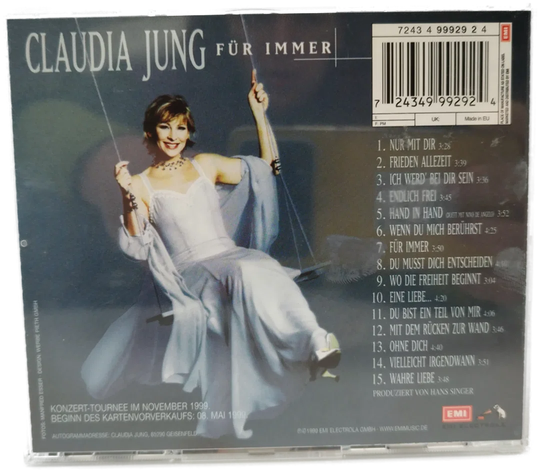 Claudia Jung - Für Immer CD / 1999 – Bild 2