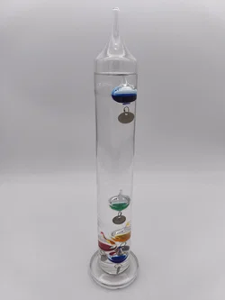 Galileo - Thermometer aus Glas, 38 cm hoch