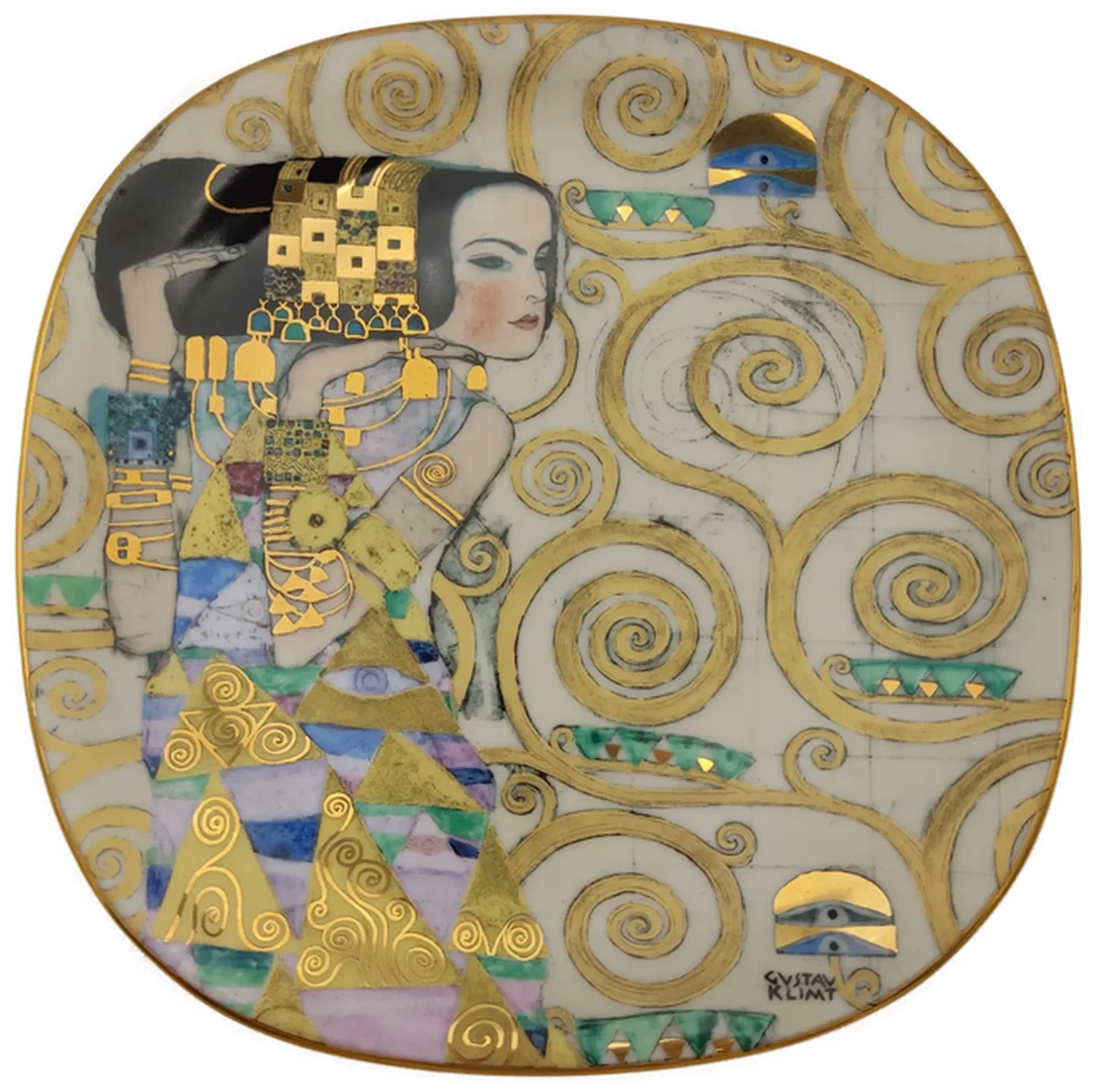 Lilien Porzellan Wandteller 5er-Set "Gustav Klimt" – Bild 11
