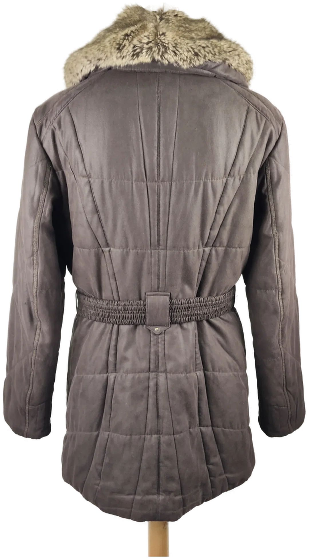 Damen-Winterjacke Gerry Weber | Dunkelbraun mit Fellkragen – Bild 3