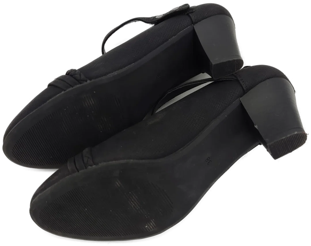 Pumps "seveneast", schwarz mit Riemchen, Größe 38 – Bild 5
