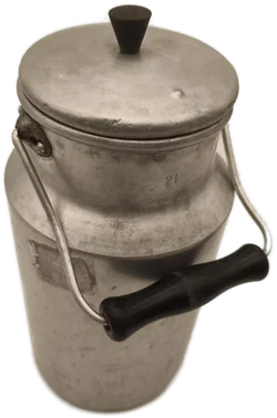 Alte Milchkanne 2L, Alu, Vintage Deko