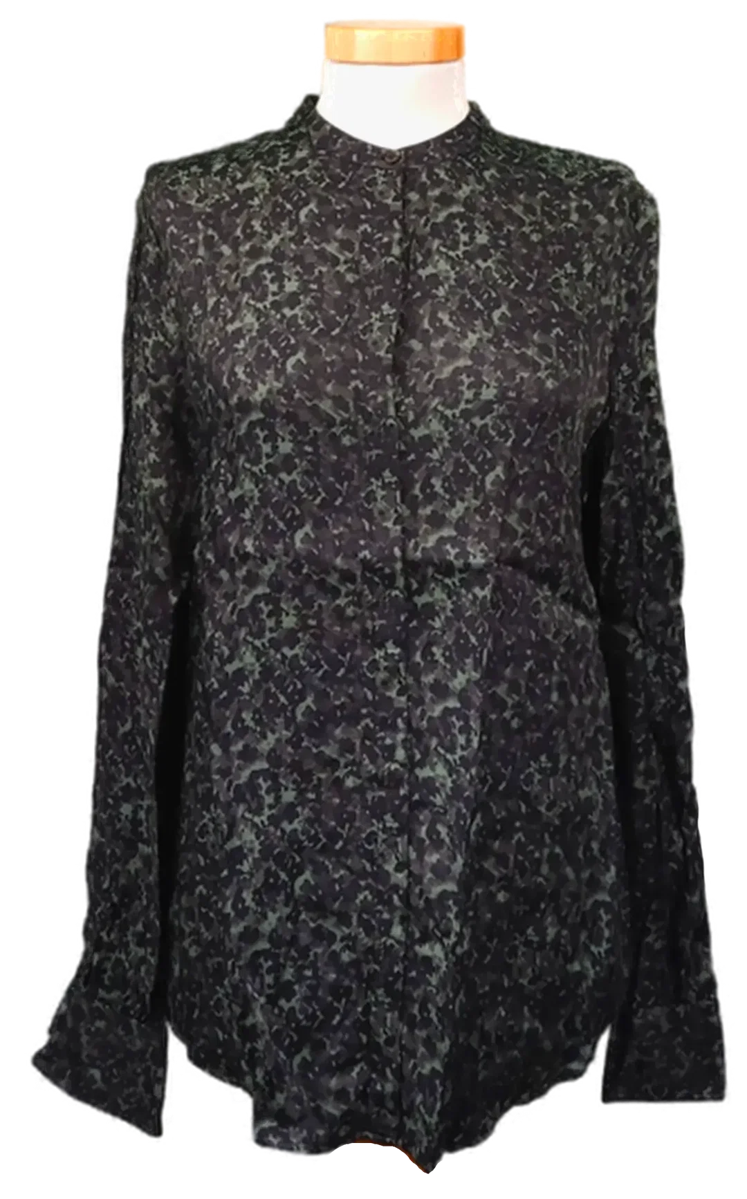 Hugo Boss Damen Bluse schwarz/grün geblümt Gr. 34 - Bild 1