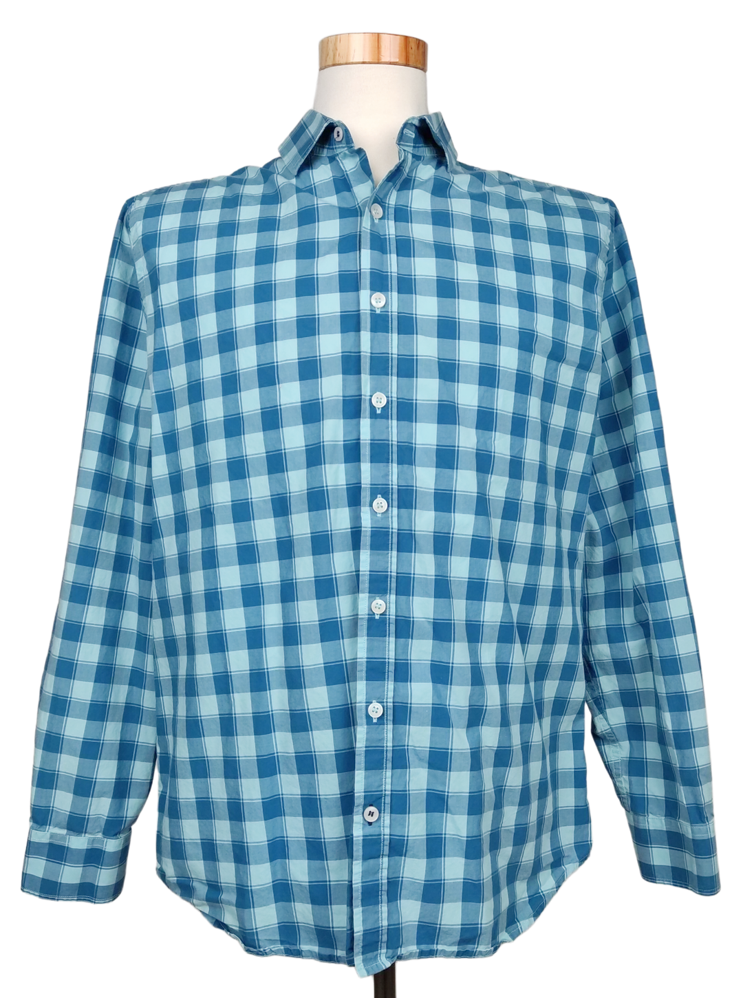 Mango Herren Hemd, blau - Gr. XL  - Bild 4
