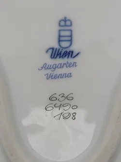 Augarten Porzellan Aschenbecher gemustert - Bild 2