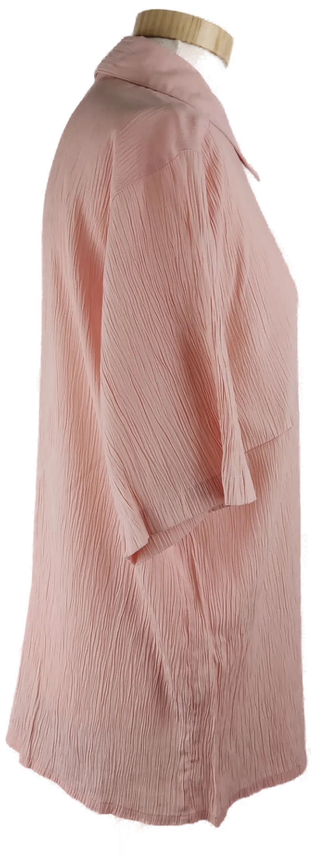 Bluse "Canda", kurzarm mit Kragen, rosa, Größe 46 – Bild 2