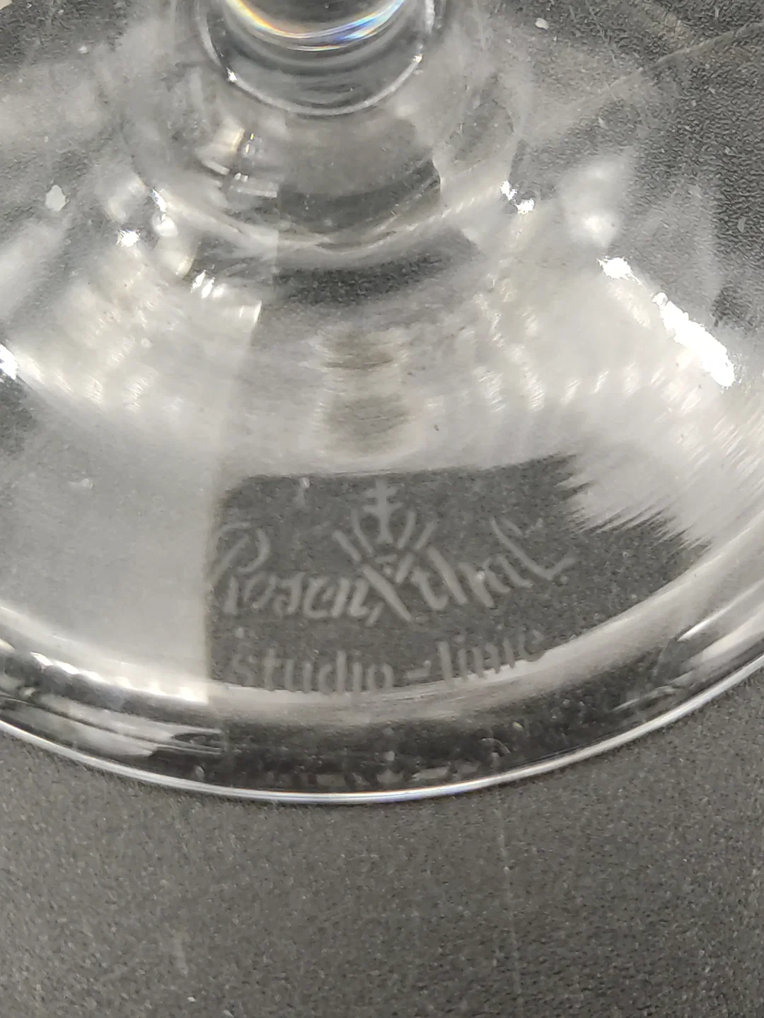 2 Kerzenständer der Marke Rosenthal - Glas mit hübschem Muster – Bild 6