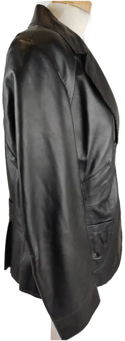 MADELEINE Damen-Lederjacke schwarz - XL/42 - Bild 3